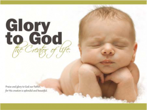 Glory to God, Creator of Life